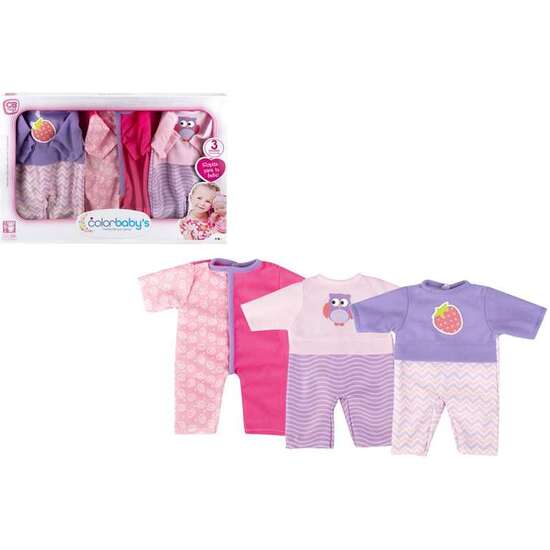 ROPA PARA BEBE 42 CM SET 3 UNIDADES image 0