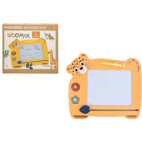 PIZARRA MAGICA DE MADERA ANIMALES (WOOMAX) image 0