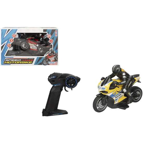 MOTO RADIO CONTROL SPEED&GO 4 FUNCIONES ESCALA 1:10 - MODELOS SURTIDOS image 0