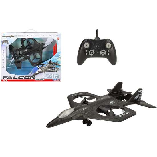 DRONE RADIO CONTROL FALCON CON LUCES FRECUENCIA 2.4G image 0