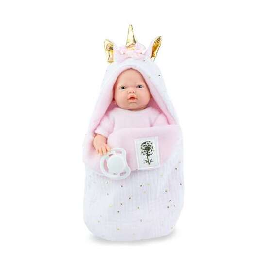 MUÑECA MINI GOLOSINAS UNICORN EN BOLSA. INCLUYE CHUPETE 21CM image 0