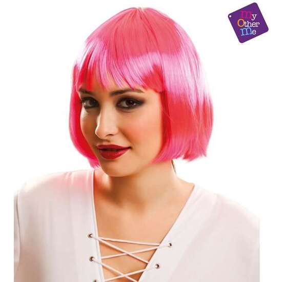 PELUCA CORTA ROSA TALLA ÚNICA image 1