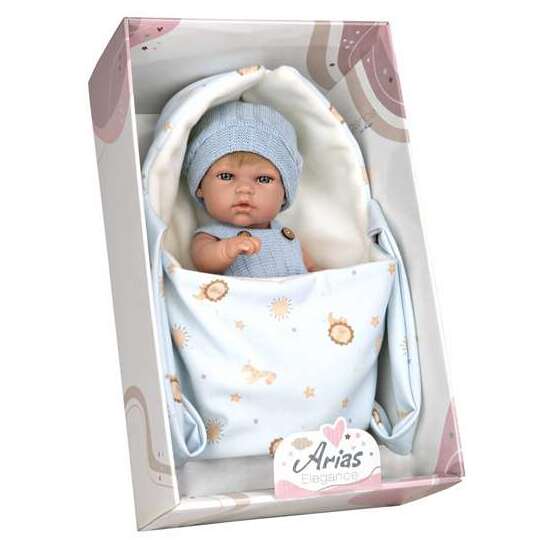 MUÑECA ELEGANCE 30 CM NATAL AZUL C/PORTABEBE (CUERPO VINYL, SEXO NIÑO) image 0