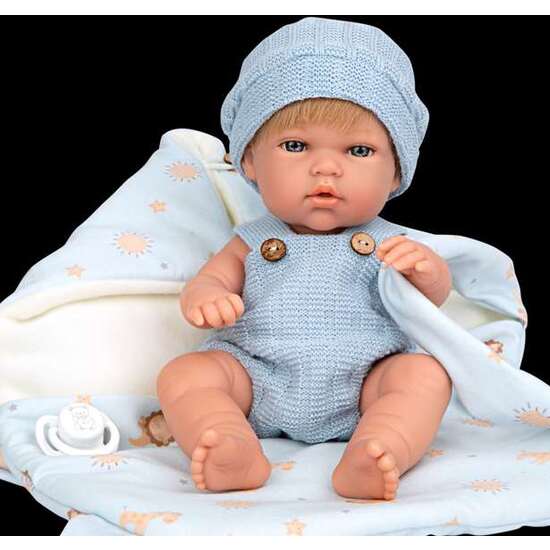 MUÑECA ELEGANCE 30 CM NATAL AZUL C/PORTABEBE (CUERPO VINYL, SEXO NIÑO) image 1