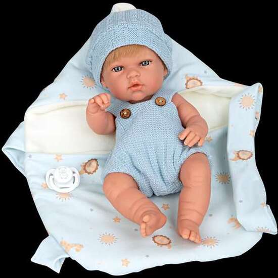 MUÑECA ELEGANCE 30 CM NATAL AZUL C/PORTABEBE (CUERPO VINYL, SEXO NIÑO) image 3