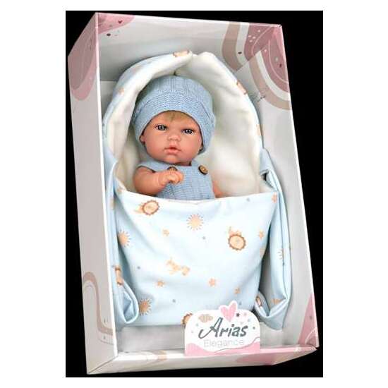 MUÑECA ELEGANCE 30 CM NATAL AZUL C/PORTABEBE (CUERPO VINYL, SEXO NIÑO) image 4