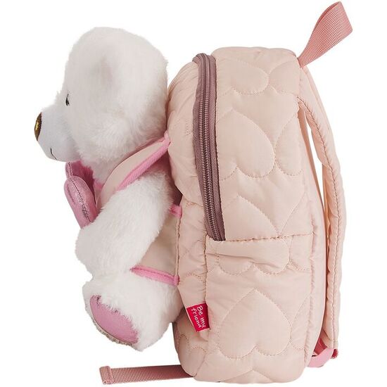 MOCHILA + PELUCHE OSO TEDDY 27CM image 1