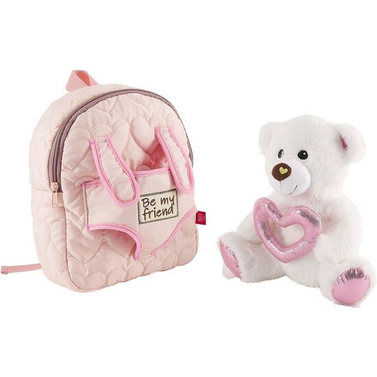 MOCHILA + PELUCHE OSO TEDDY 27CM image 2