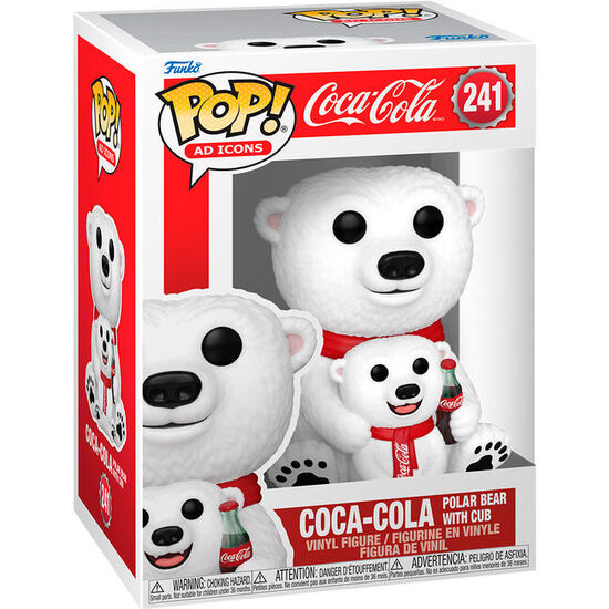 FIGURA POP COCA -COLA POLAR BEAR WITH CUB image 0