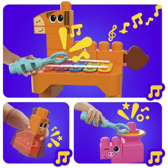 BANDA GRANJA MUSICAL MEGA BLOKS 45PZS image 3