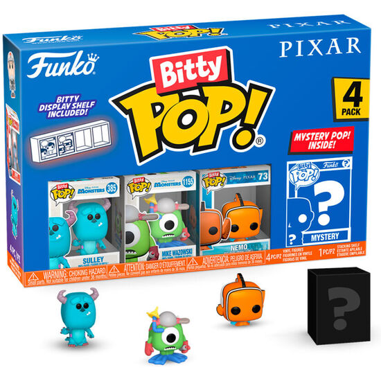 BLISTER 4 FIGURAS BITTY POP DISNEY PIXAR MONSTERS INC image 1