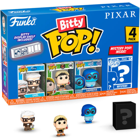 BLISTER 4 FIGURAS BITTY POP DISNEY PIXAR UP image 0