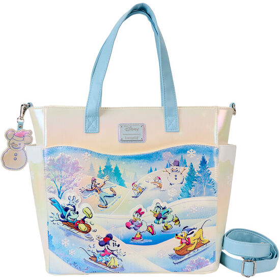 BOLSO MOCHILA WINTER WONDERLAND MICKEY AND FRIENDS DISNEY LOUNGEFLY image 0