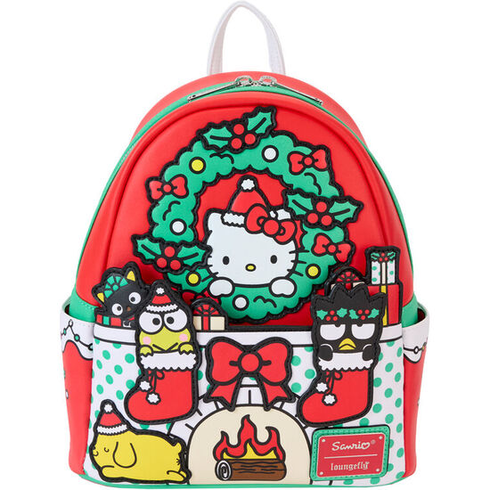 MOCHILA CHRISTMAS HELLO KITTY SANRIO LOUNGEFLY 26CM image 0
