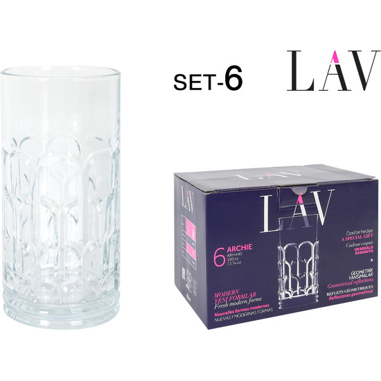 SET 6 VASOS 390CC ARCHIE image 1