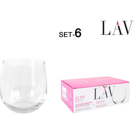 SET 6 VASOS 415CC GAIA image 0