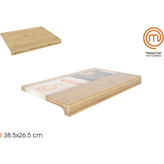 TABLA BAMBU ENCIMERA 38.5X26.5X1.5CM MASTERCHEF image 0
