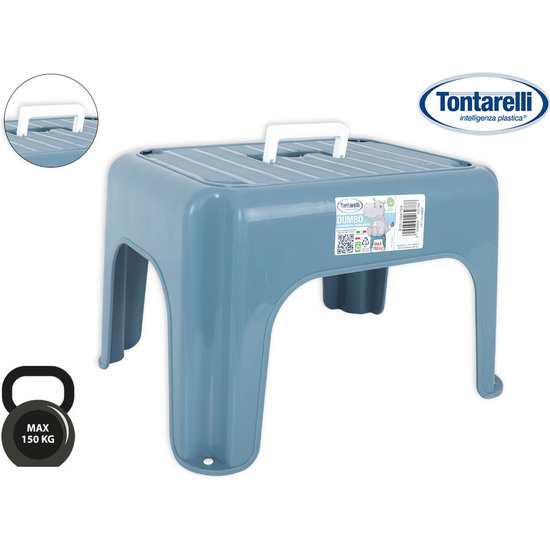 TABURETE C/ASA 38X30X24CM DUMBO AZUL image 0