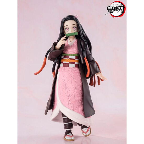 FIGURA S.H FIGUARTS NEZUKO KAMADO DEMON SLAYER KIMETSU NO YAIBA 13CM image 1