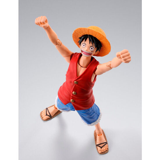 FIGURA S.H FIGUARTS MONKEY D LUFFY ROMANCE DAWN ONE PIECE 14CM image 2