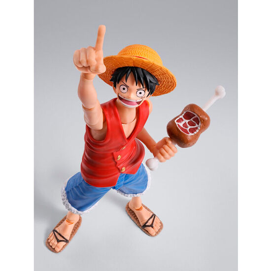 FIGURA S.H FIGUARTS MONKEY D LUFFY ROMANCE DAWN ONE PIECE 14CM image 3