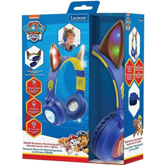 AURICULARES INALAMBRICOS LUMINOSOS BLUETOOTH PATRULLA CANINA PAW PATROL image 3