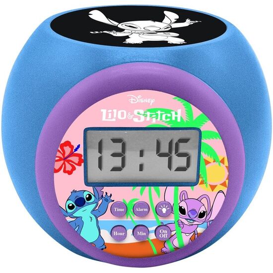 RELOJ ALARMA PROYECTOR STITCH DISNEY image 0