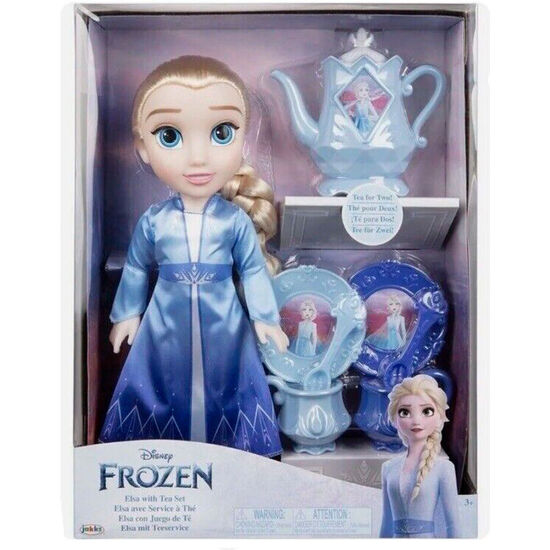 MUÑECA ELSA JUEGO DE TE FROZEN DISNEY 38CM image 0