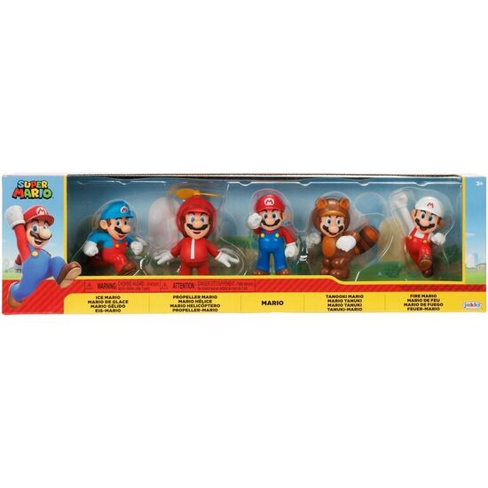 BLISTER 5 FIGURAS SUPER MARIO BROS 6CM image 0