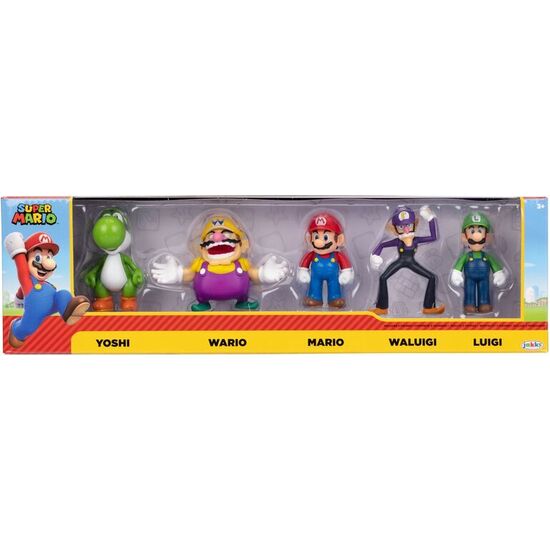 BLISTER 5 FIGURAS SUPER MARIO BROS 6CM image 0