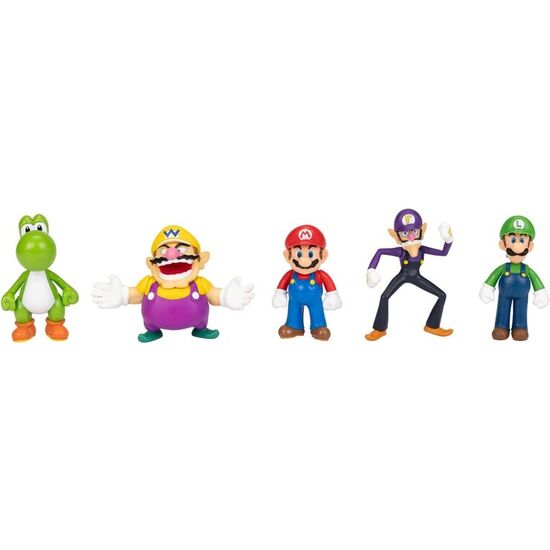 BLISTER 5 FIGURAS SUPER MARIO BROS 6CM image 1