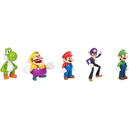 BLISTER 5 FIGURAS SUPER MARIO BROS 6CM image 2