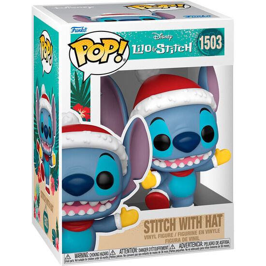 FIGURA POP DISNEY STITCH WITH SANTA HAT image 0