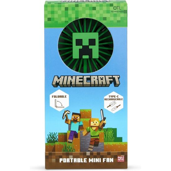 MINI VENTILADOR PLEGABLE PORTATIL 3D MINECRAFT image 3