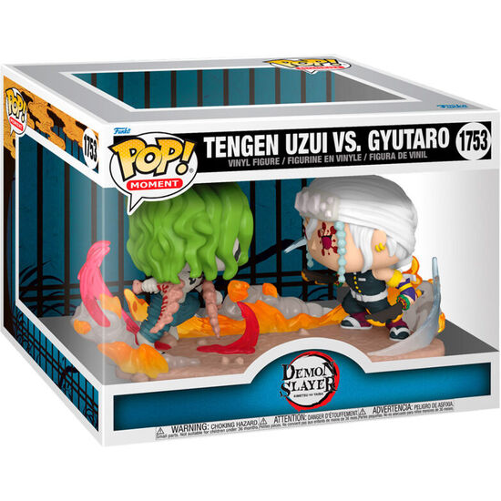 FIGURA POP MOMENT DEMON SLAYER KIMETSU NO YAIBA TENGEN VS GYUTARO image 0