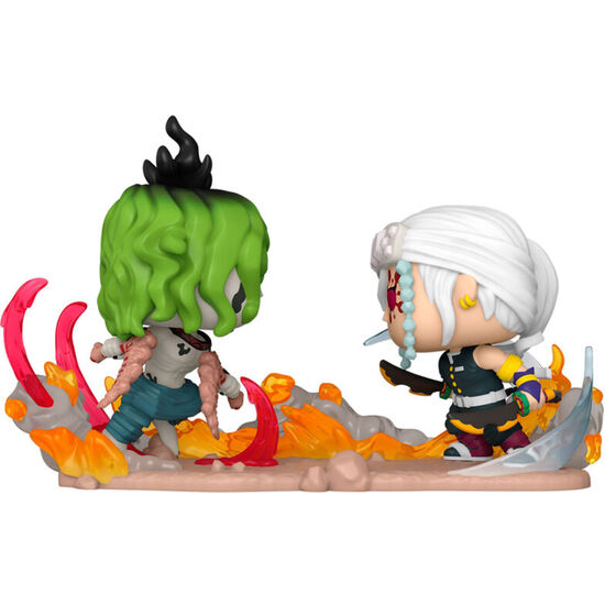 FIGURA POP MOMENT DEMON SLAYER KIMETSU NO YAIBA TENGEN VS GYUTARO image 1