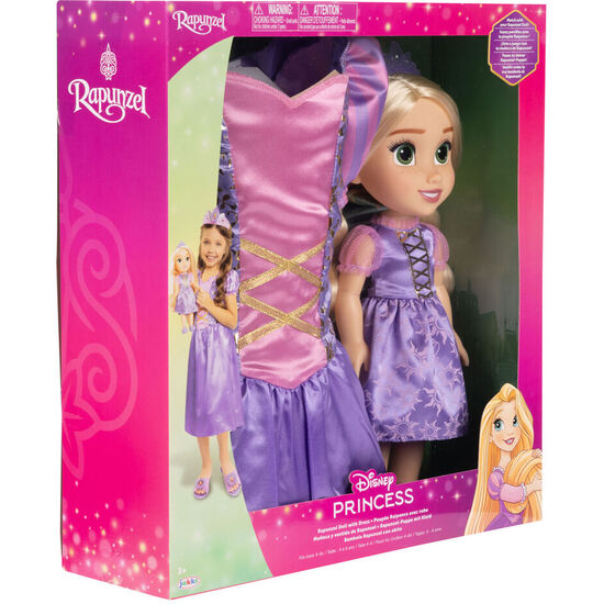 MUÑECA RAPUNZEL + DISFRAZ DISNEY 38CM image 2