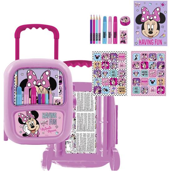 SET PAPELERÍA COLOREABLE TROLLEY MINNIE image 0