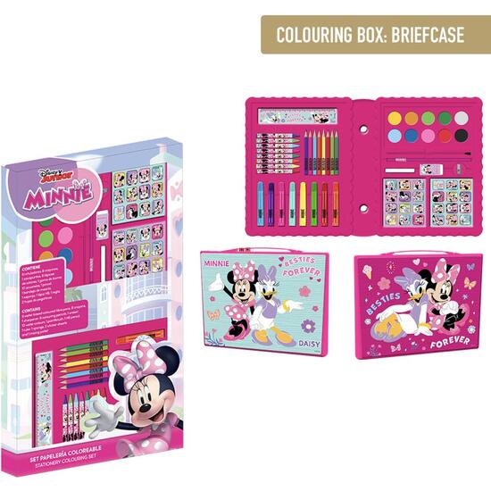 SET PAPELERÍA COLOREABLE CAJA MINNIE image 0