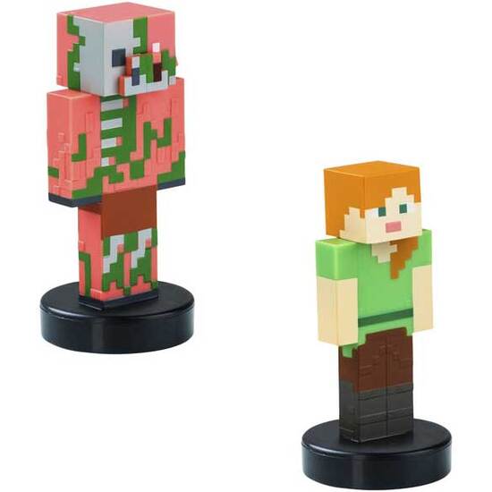 PACK 2 FIGURAS C/SELLO MINECRAFT image 1
