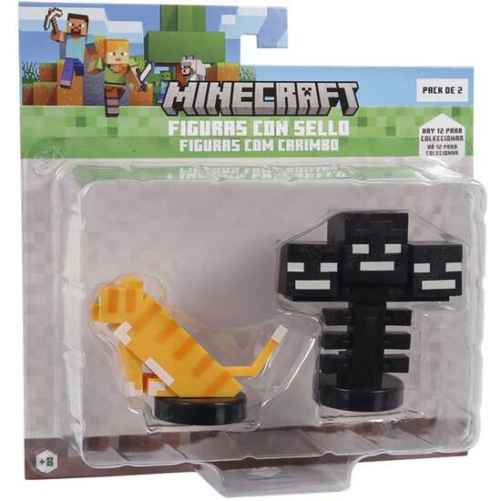 PACK 2 FIGURAS C/SELLO MINECRAFT image 2