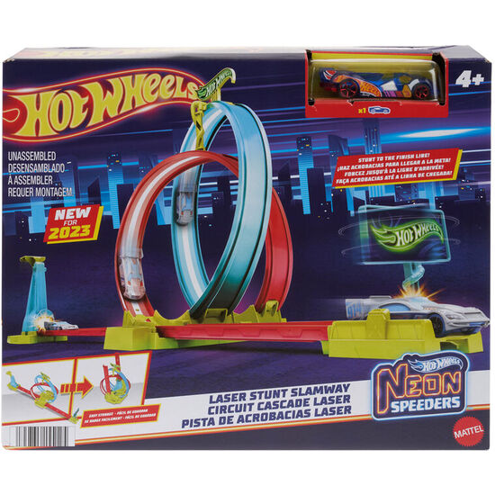 PISTA ACROBACIAS LASER NEON SPEEDERS HOT WHEELS image 0