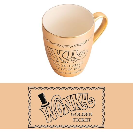 TAZA GOLDEN TICKET WILLY WONKA 350ML image 0
