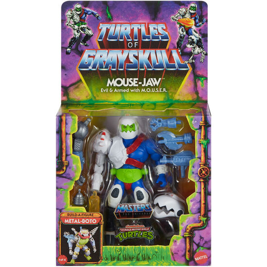 FIGURA MOUSE-JAW TURTLES OF GRAYSKULL MASTERS OF THE UNIVERSE 14CM image 1
