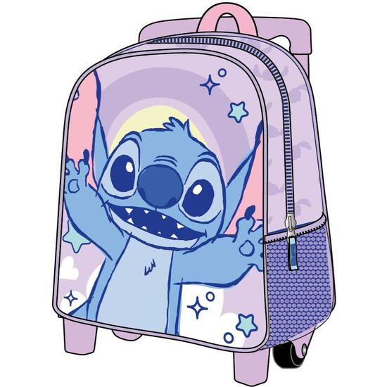 MOCHILA INFANTIL TROLLEY 3D STITCH image 0