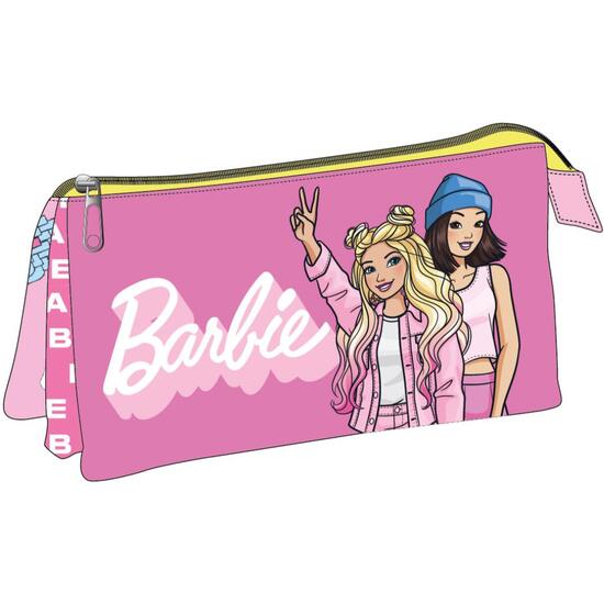 ESTUCHE PORTATODO 3 COMPARTIMENTOS BARBIE image 0