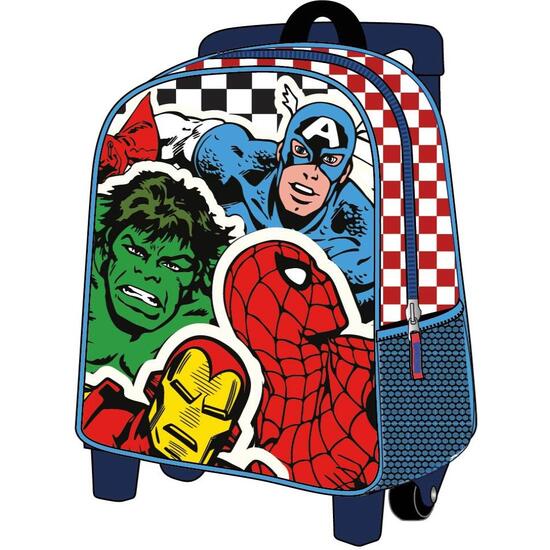 MOCHILA INFANTIL TROLLEY 3D AVENGERS image 0