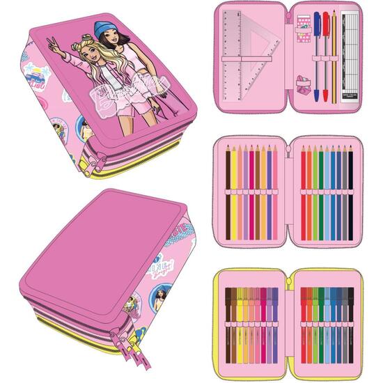 PLUMIER CON ACCESORIOS GIOTTO BARBIE image 0