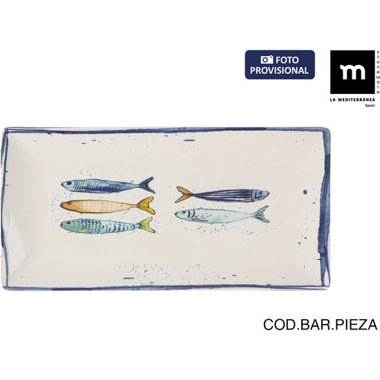 FUENTE  RECTANGULAR 30X15 CM PEIXE ELITE image 0