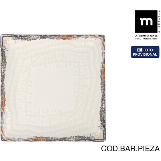 PLATO POSTRE 18X18 CM ALBUS ELITE BRILLO image 0
